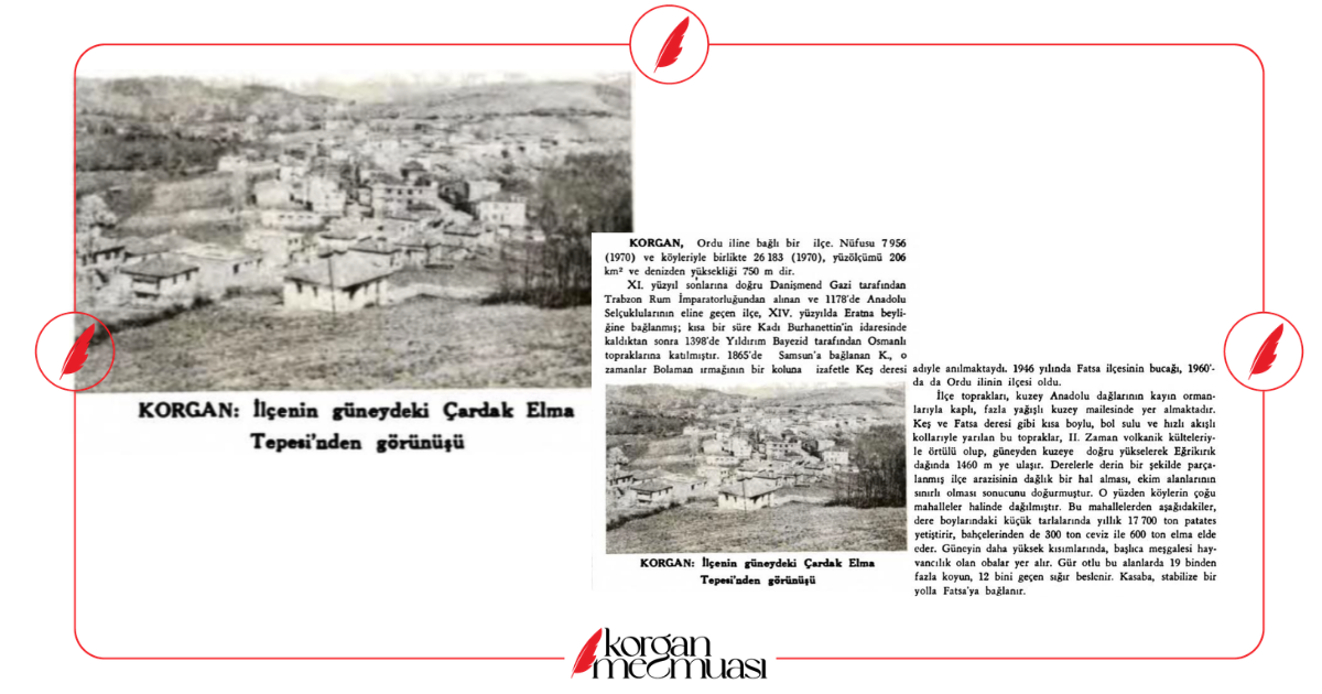 İnönü Ansiklopedisi'nde Korgan