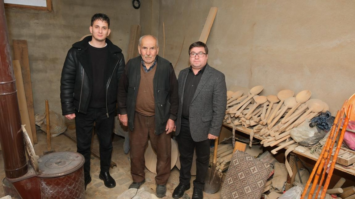 Korgan'lı Ustanın Tahta Kaşık Yapımı Kayıt Altına Alındı