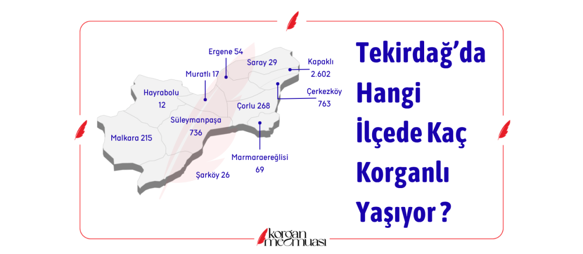 Tekirdağ'da Hangi İlçede Kaç Korganlı Yaşıyor?