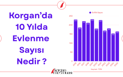 Korgan'da 10 Yılda Evlenme Sayısı Nedir ?