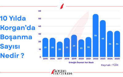 Son 10 Yılda Korgan'da Boşanma Sayısı Nedir ?